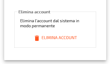 Immagine che indica dove cliccare per avviare l'eliminazione dell'utente